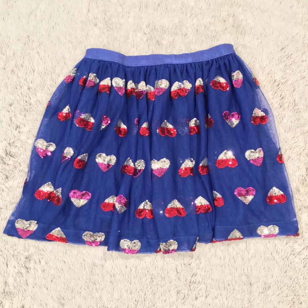 💕 Sequined Hearts Tulle Skirt 💕